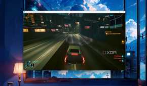 Cyberpunk 2077 running on a Windows 11 Proxmox VM via Remote Desktop