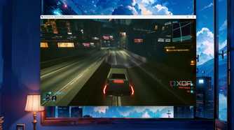 Cyberpunk 2077 running on a Windows 11 Proxmox VM via Remote Desktop