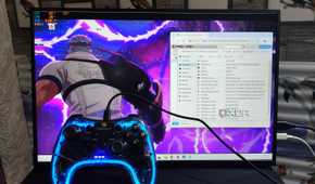 Tales of Arise running on a Windows 11 Proxmox VM, with Parsec streaming it to a client PC