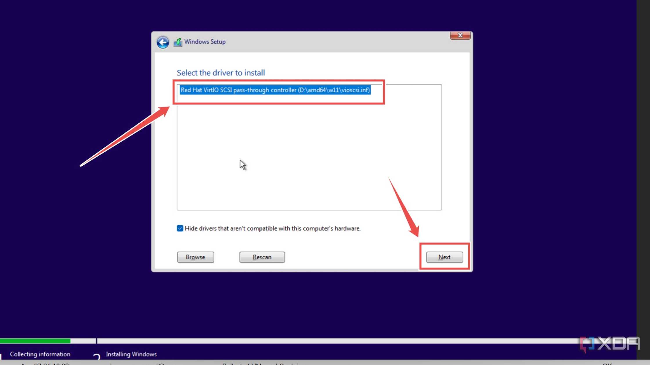 Installing the SCSI drivers inside a Windows 11 Proxmox VM