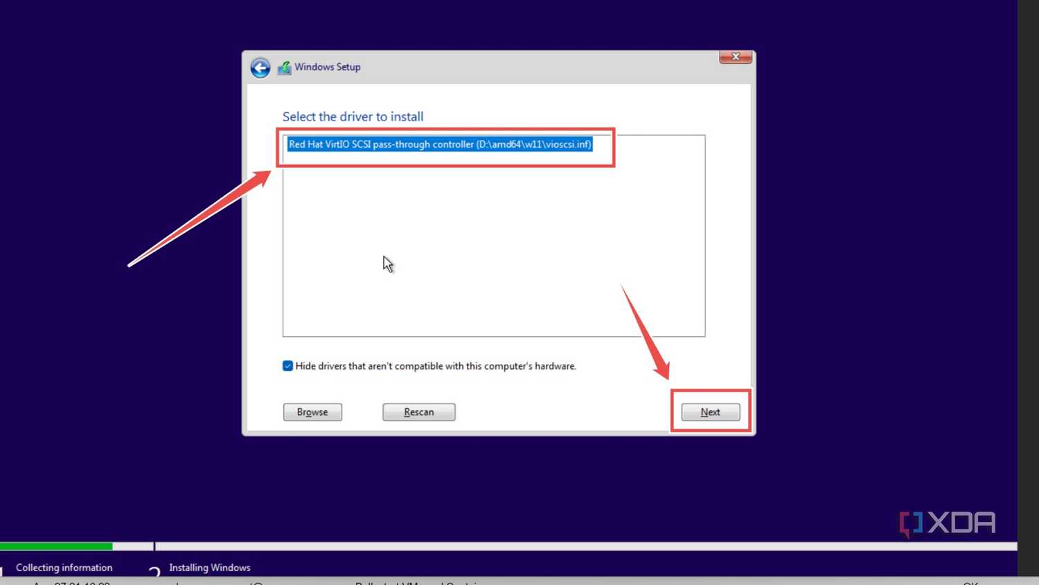 Installing the SCSI drivers inside a Windows 11 Proxmox VM