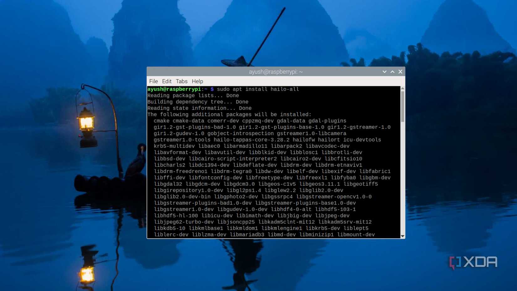 The terminal command to install the dependencies for the Raspberry Pi AI Kit