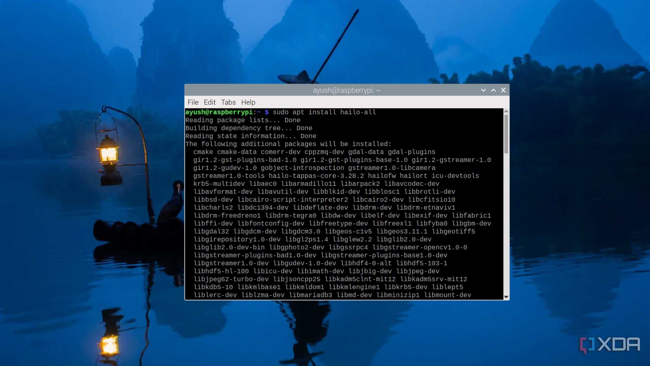 The terminal command to install the dependencies for the Raspberry Pi AI Kit