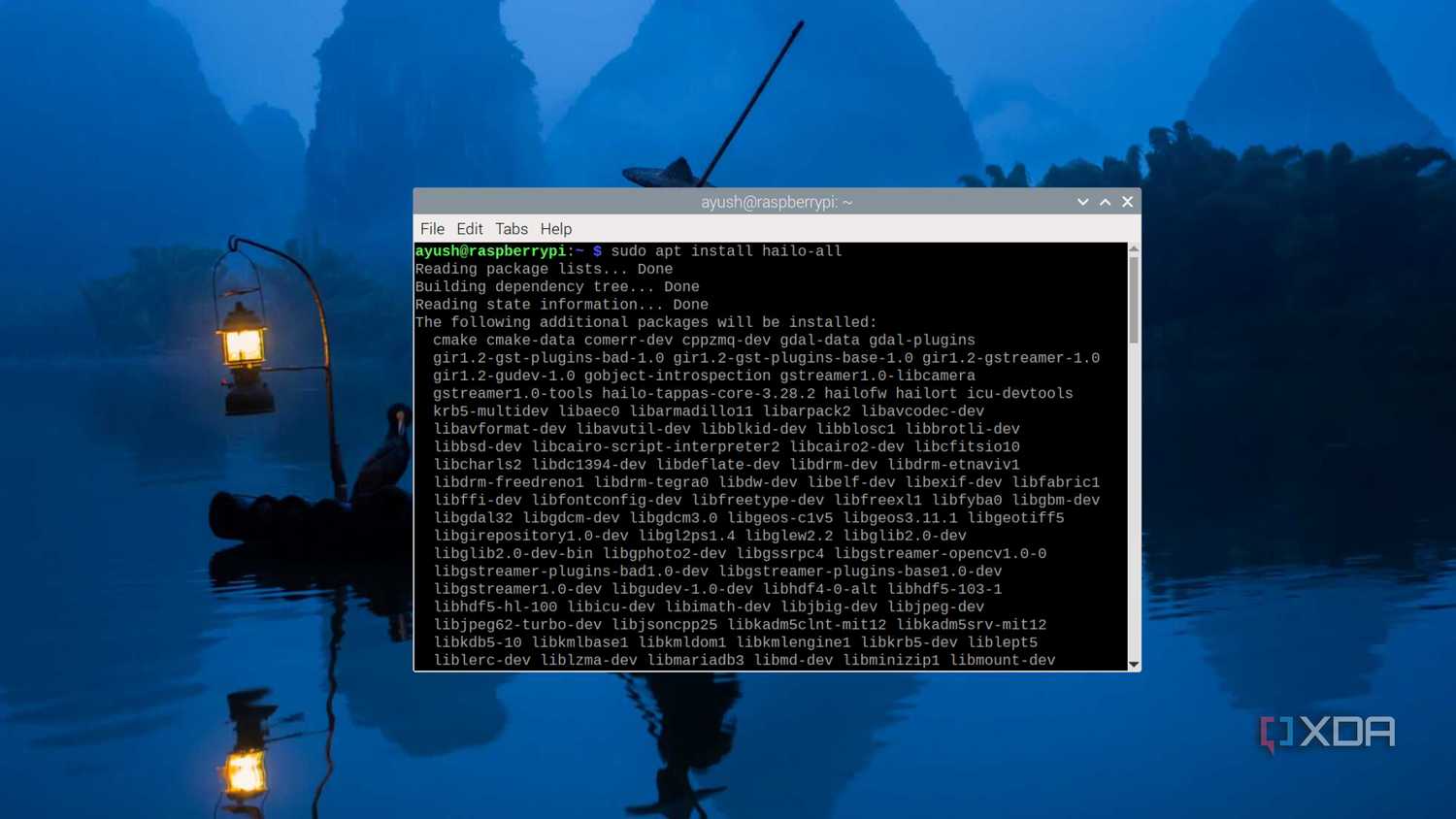 The terminal command to install the dependencies for the Raspberry Pi AI Kit