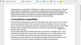 LibreOffice Writer tool