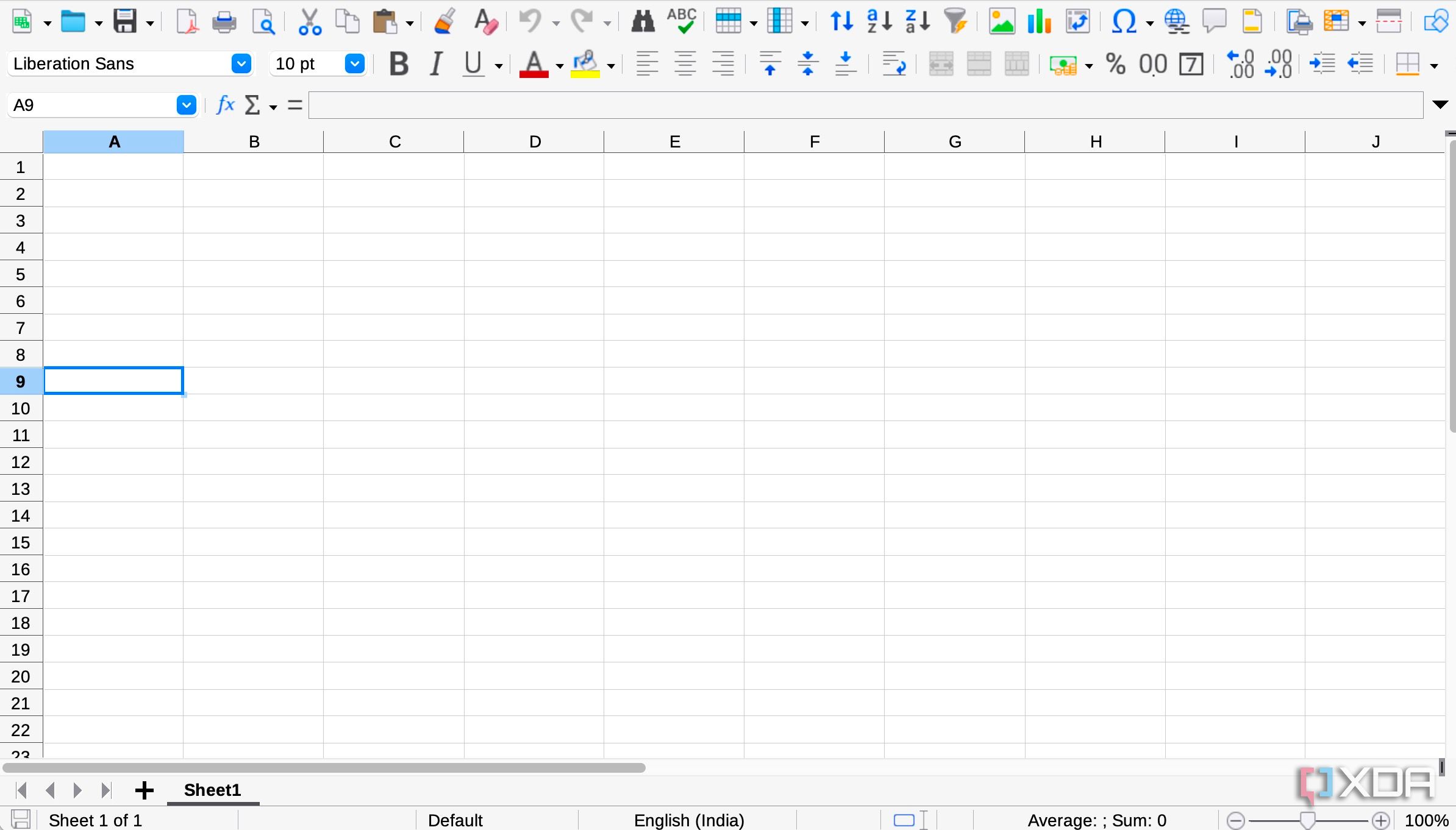 LibreOffice Calc tool