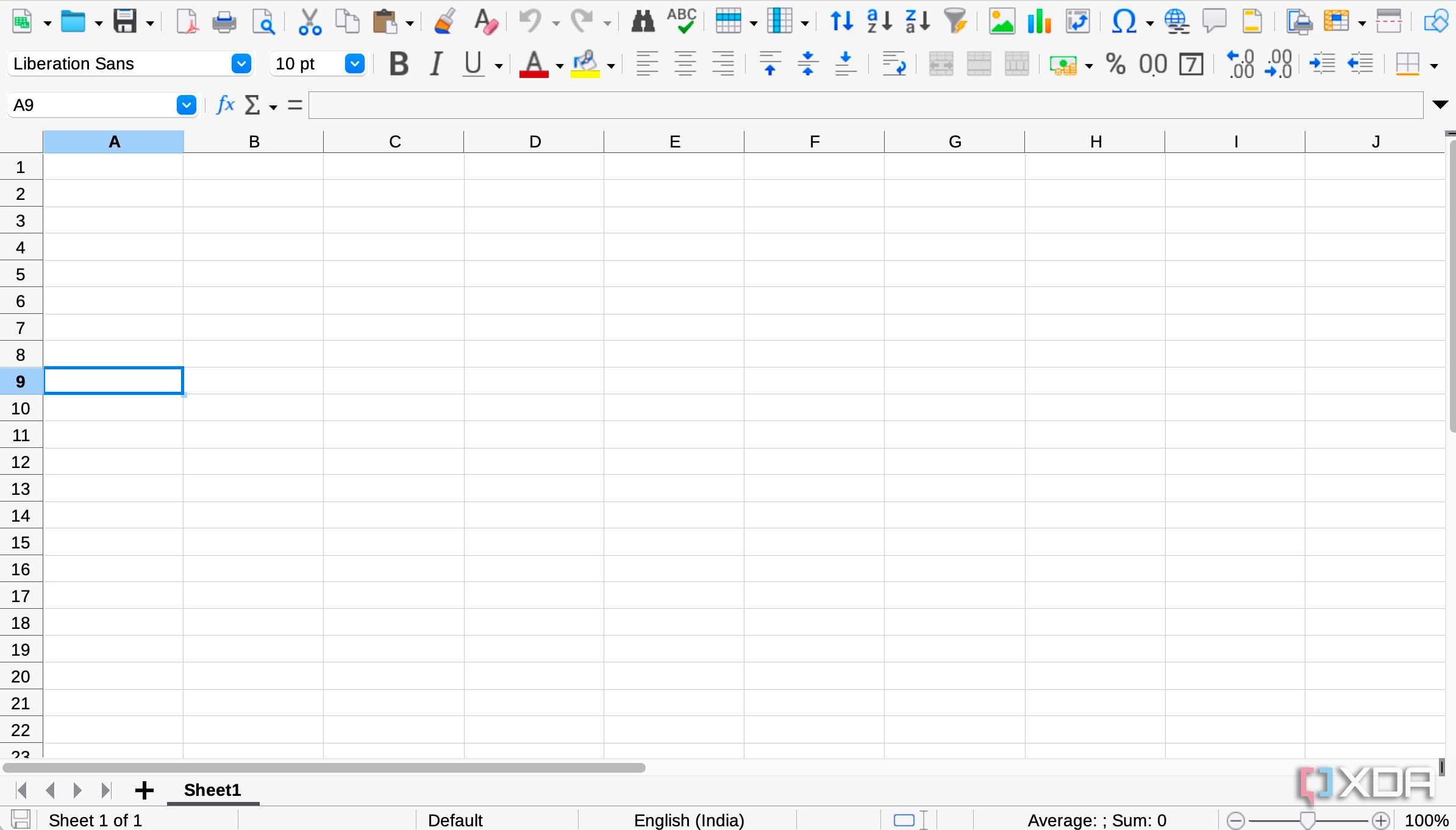 LibreOffice Calc tool
