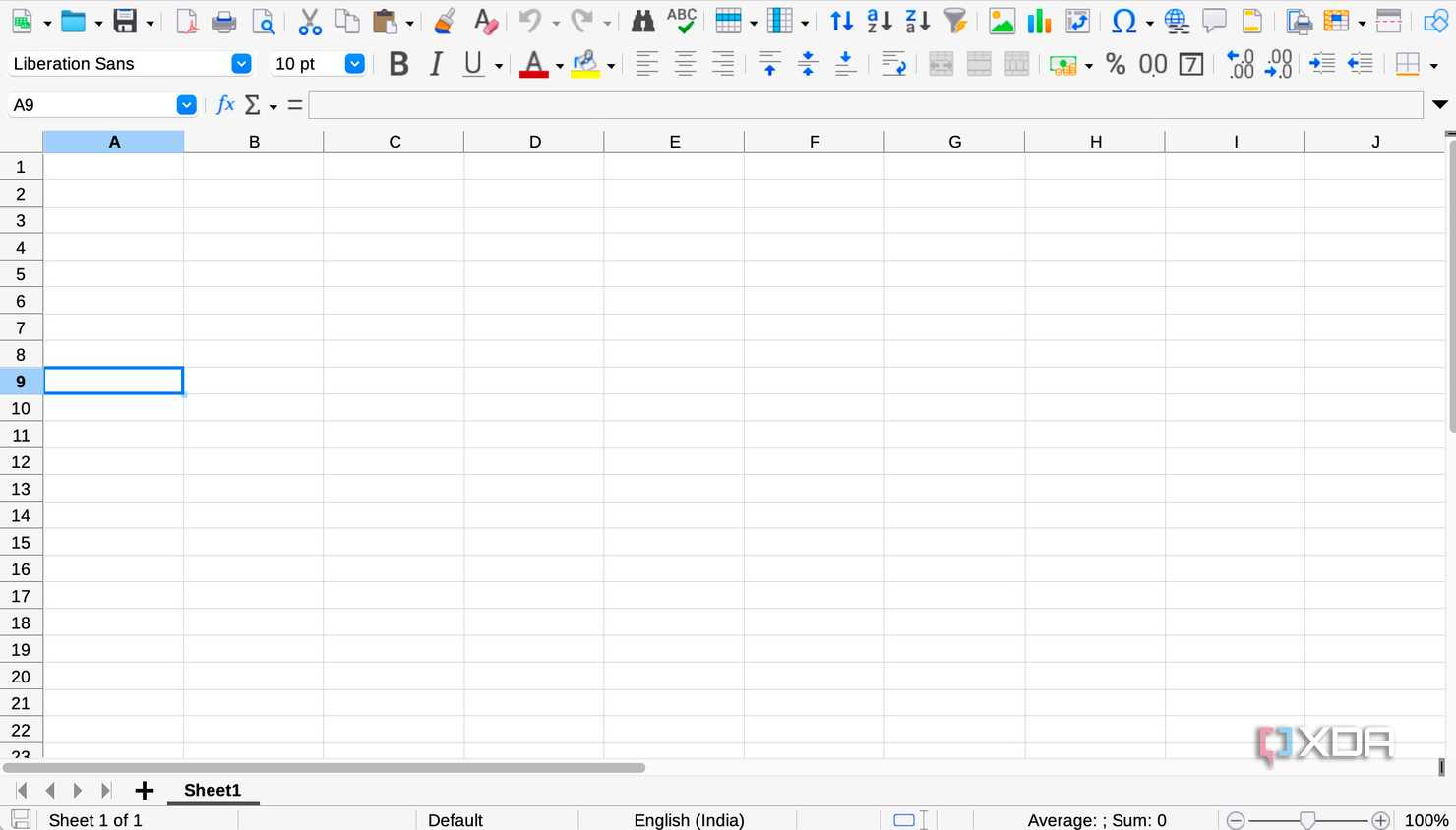 LibreOffice Calc tool
