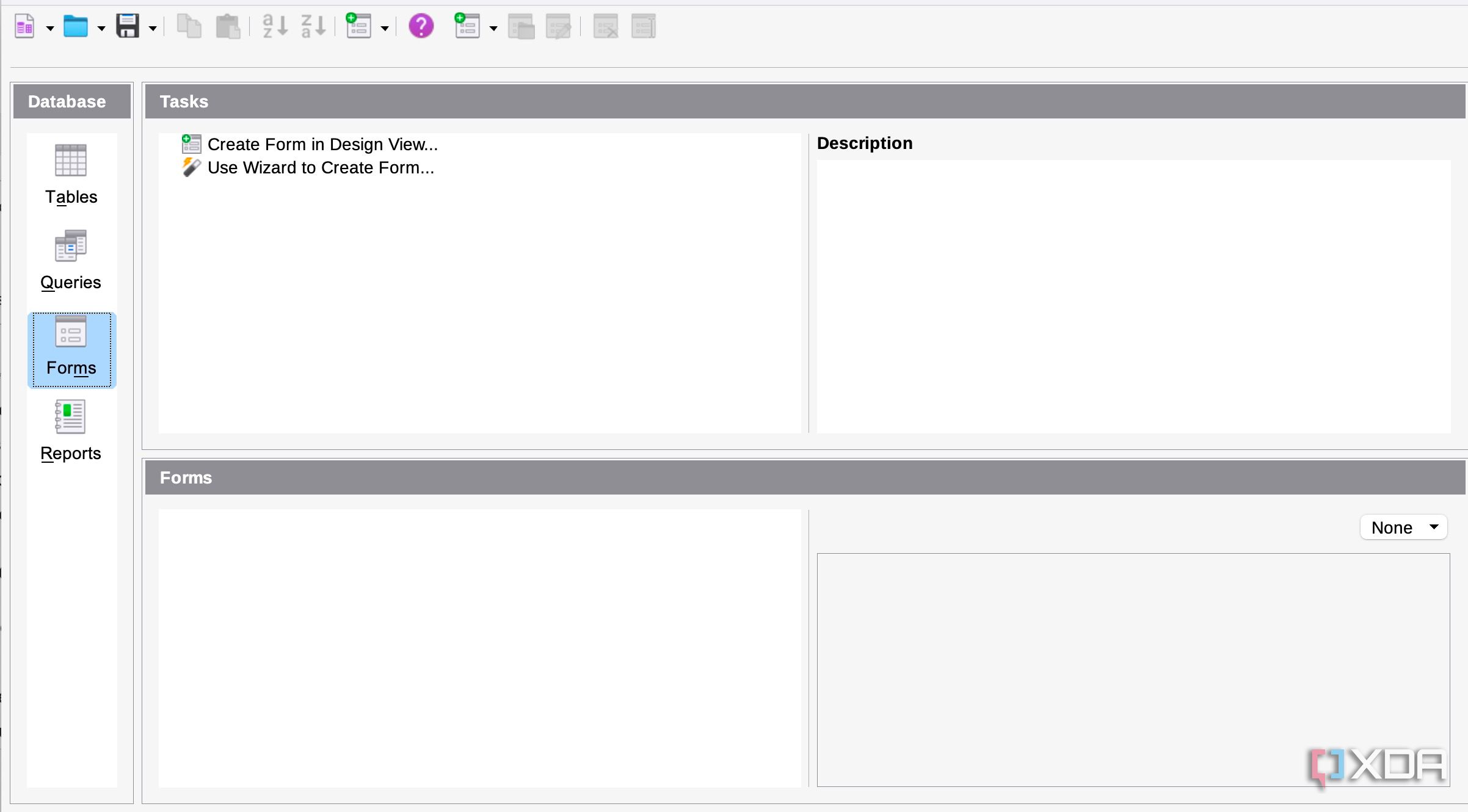 LibreOffice databases