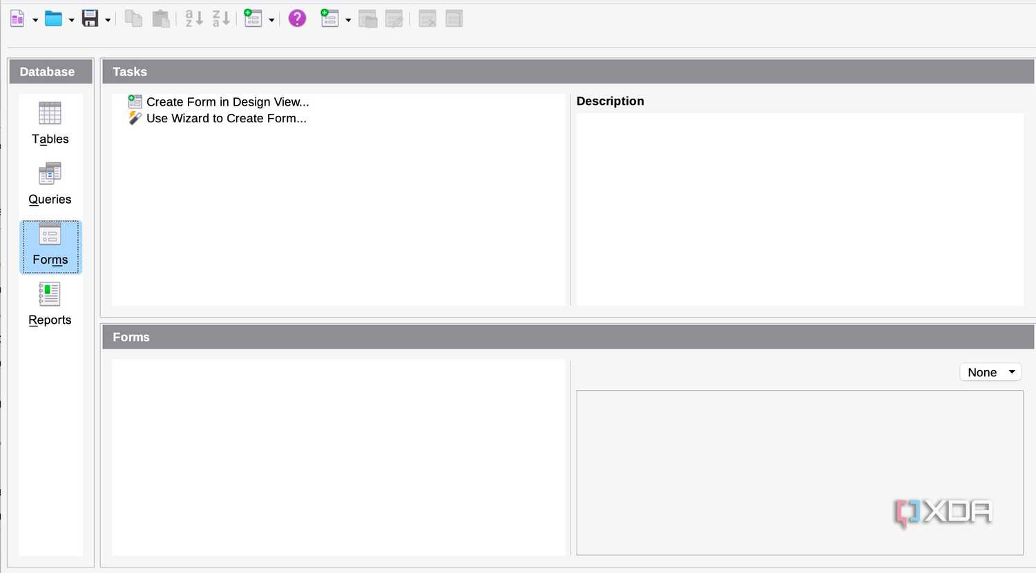LibreOffice databases