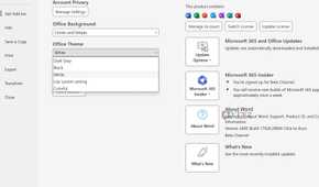 Microsoft Word themes