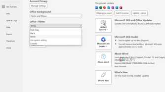 Microsoft Word themes