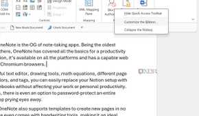 Microsoft Word customization