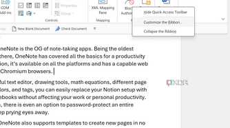 Microsoft Word customization
