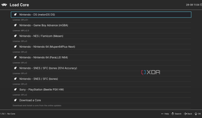 Screenshot of isntalled cores in RetroArch