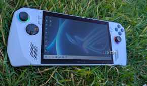 image of the rog ally in the grass