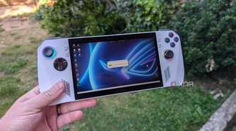 image of the rog ally outside