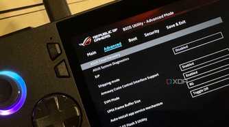 rog ally x bios with the cloud recovery option highlighted