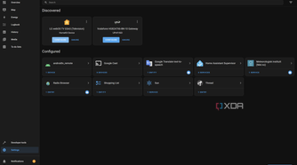 Screenshot of the Home Assistant integration settings