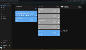 Screenshot of the Home Assistant dashboard on the web client