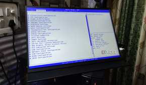 A Uperfect UGame K118 monitor displaying the Advanced BIOS options