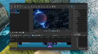 screenshot of shotcut video editor
