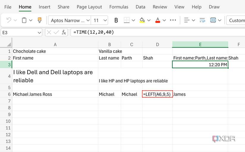 TIME function in Excel