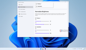 Screenshot of brightness range customization options in Twinkle Tray