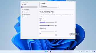Screenshot of brightness range customization options in Twinkle Tray