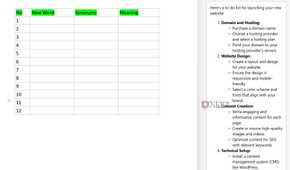 Copilot creating a tasks list