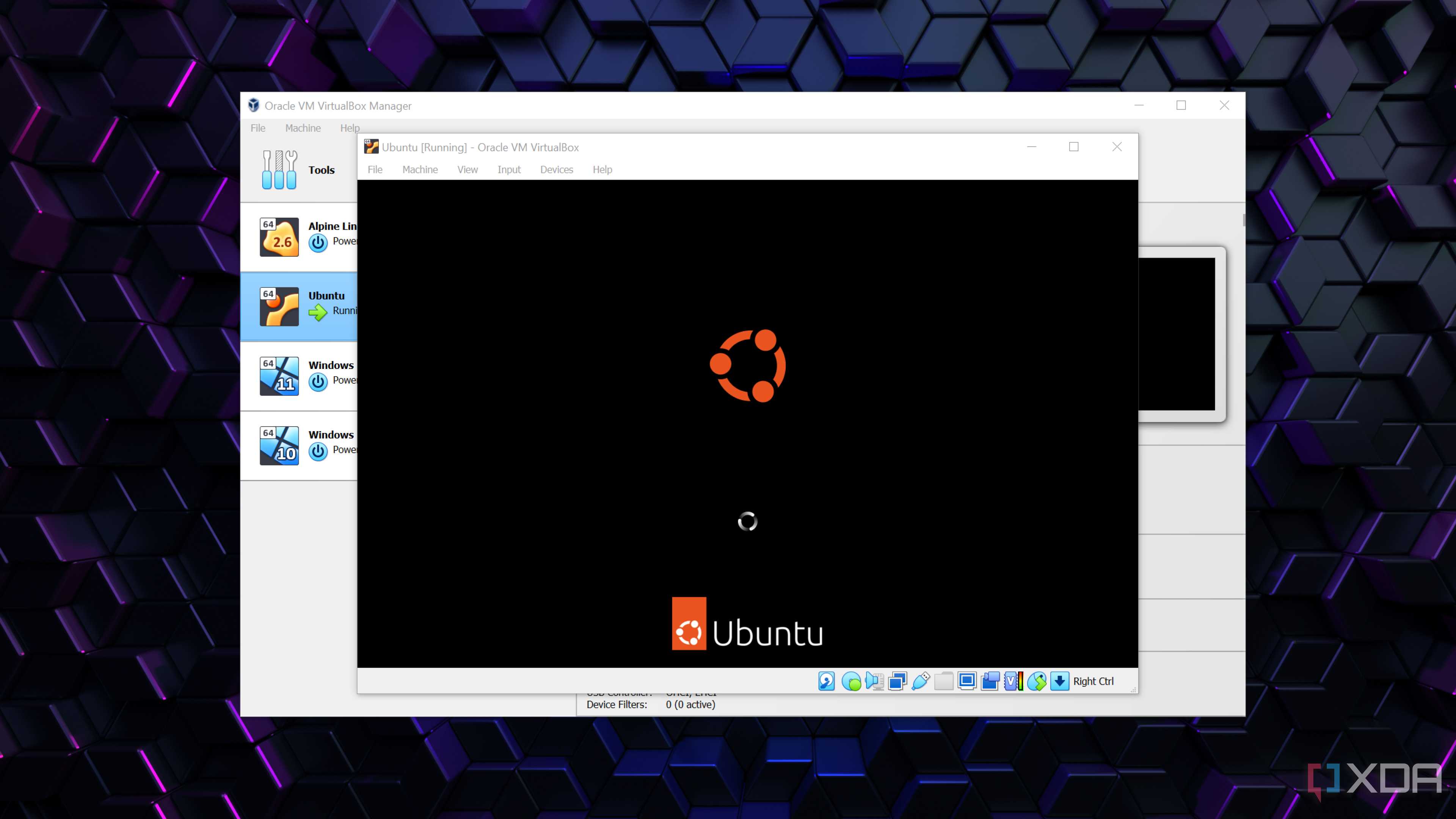 Running Ubuntu in VirtualBox