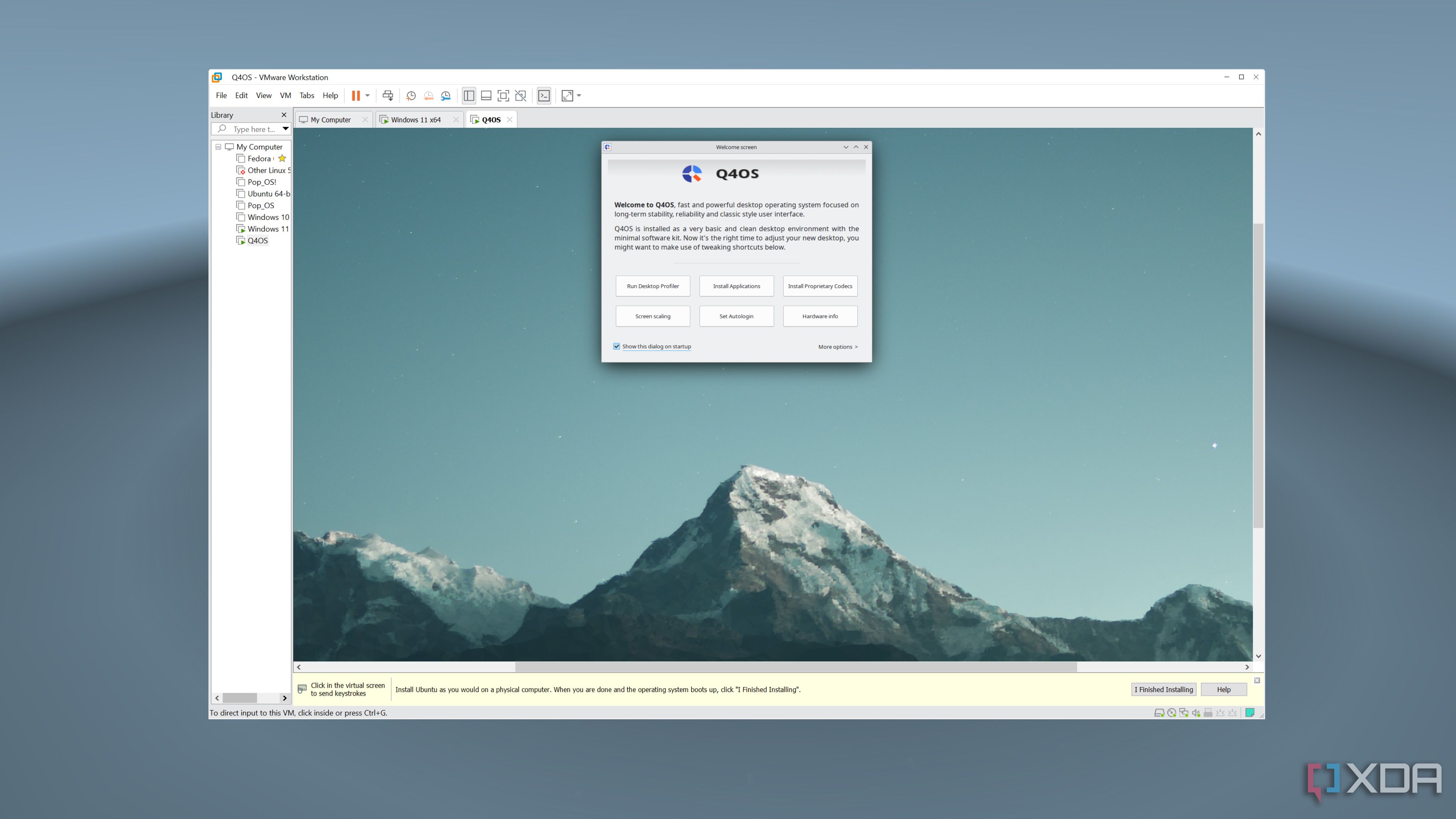 Running Q4OS on VMware Workstation Pro