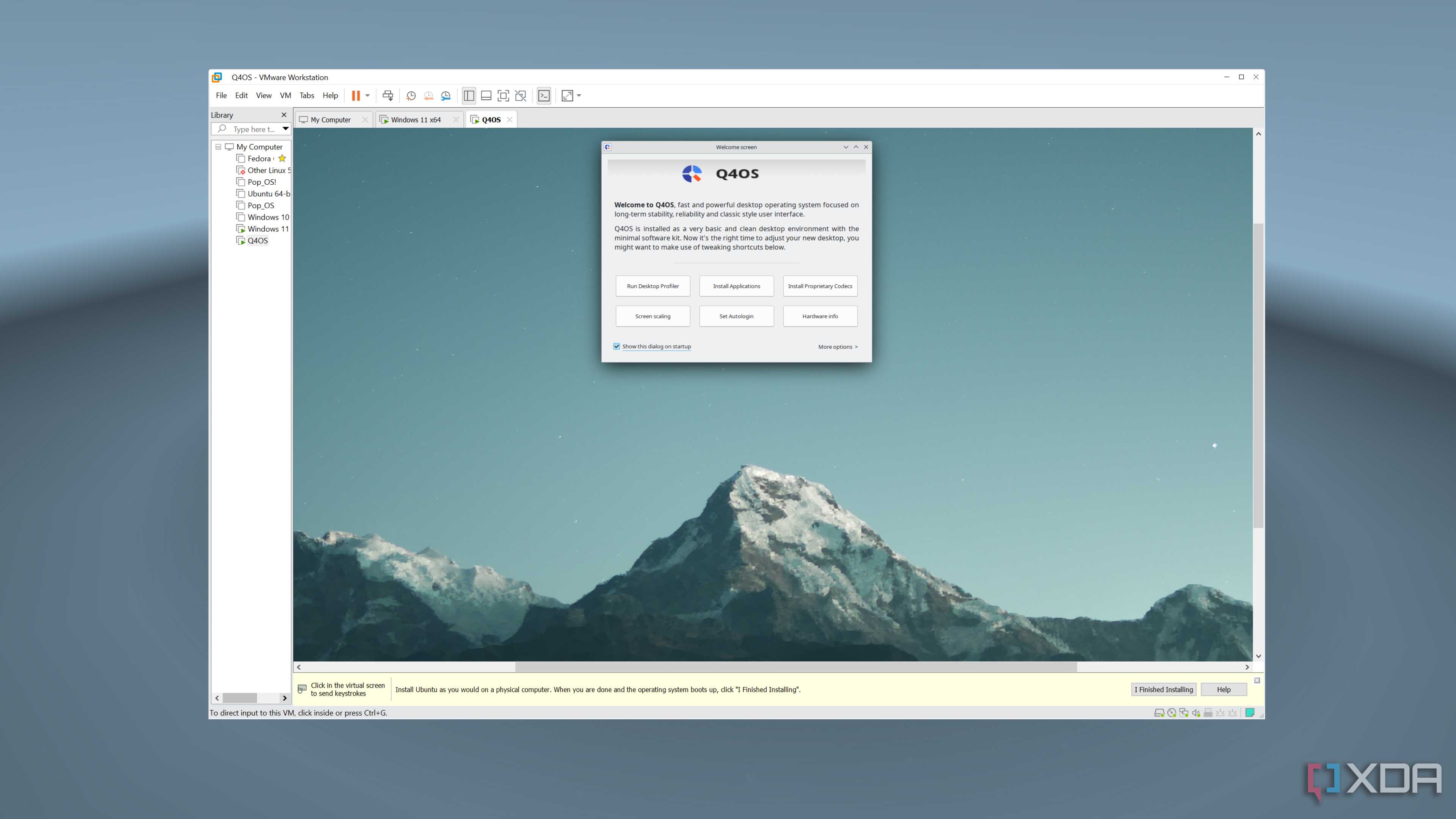 Running Q4OS on VMware Workstation Pro