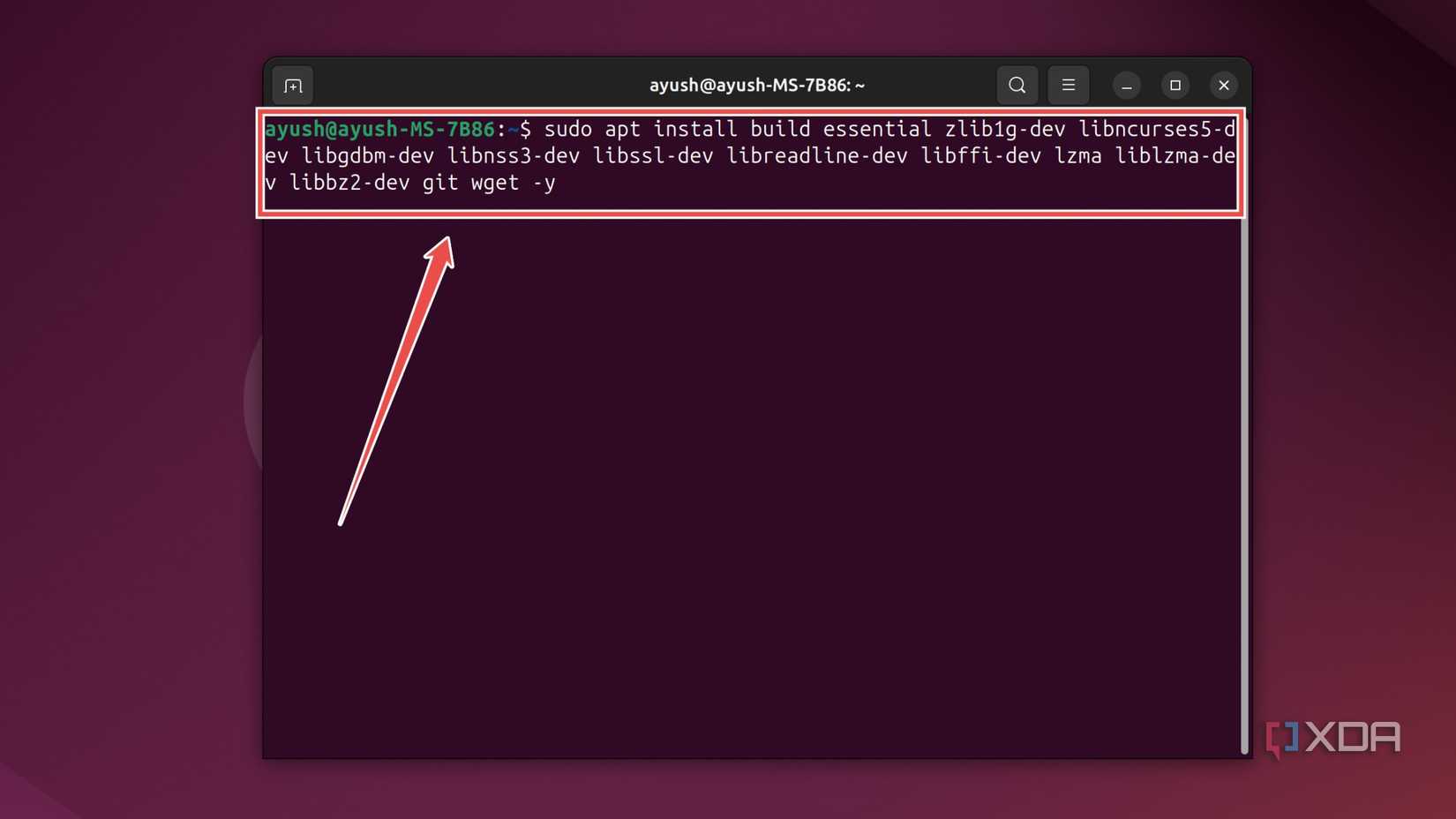 Installing the essential packages for an AI image generator in Ubuntu
