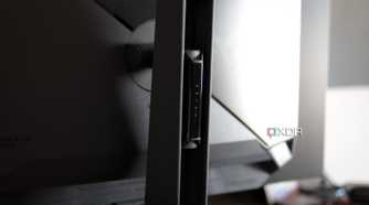 A rear close-up of the ASUS ROG PG32UCDP.