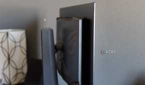 A side view of the ASUS ROG PG32UCDP.