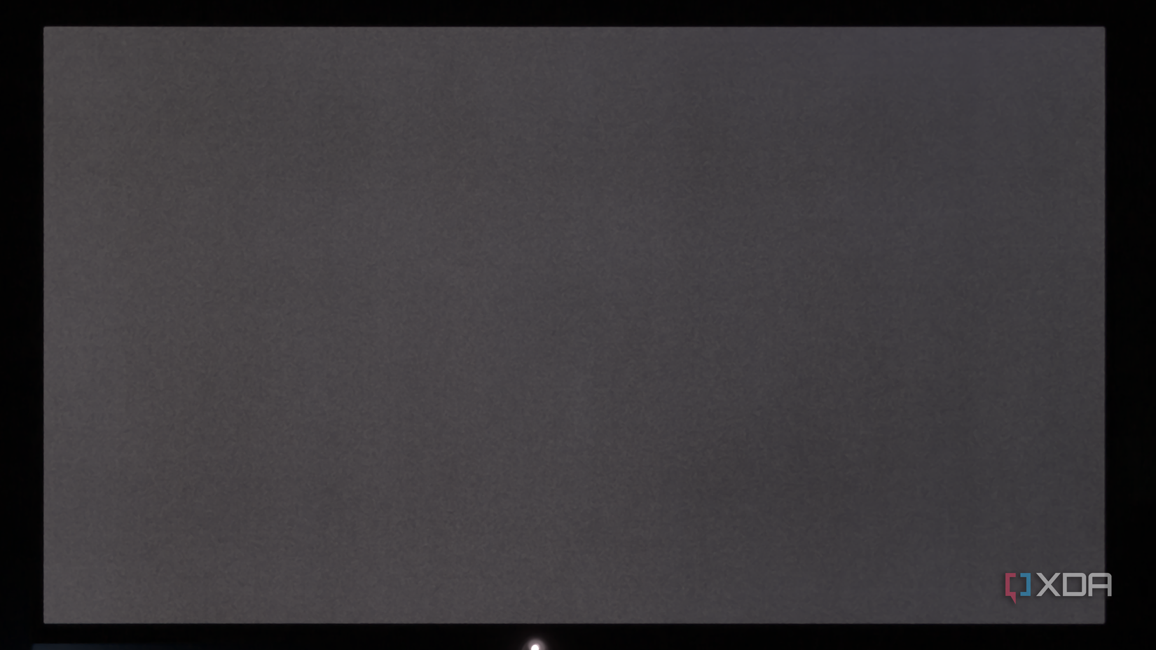 Dark gray OLED uniformity for the ASUS ROG PG32UCDP at 0.01 nits.