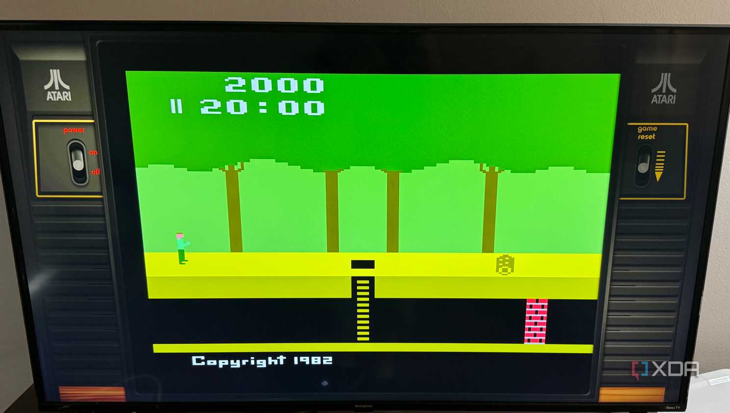 Playing Pitfall, an Atari 2600 classic, on Batocera
