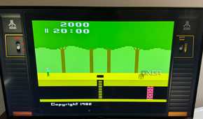 Playing Pitfall, an Atari 2600 classic, on Batocera