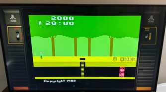 Playing Pitfall, an Atari 2600 classic, on Batocera