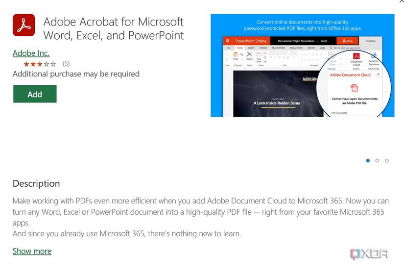 Get Excel add-ins
