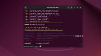The IP address of the CasaOS server on Ubuntu
