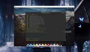 The CasaOS webUI visible inside a VirtualBox VM