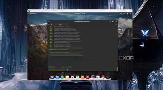 The CasaOS webUI visible inside a VirtualBox VM