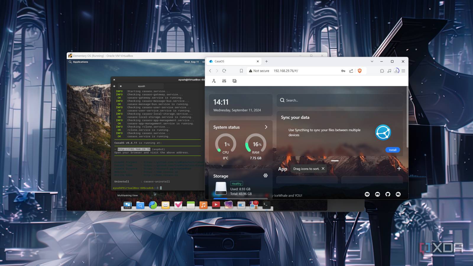 Accessing the CasaOS web UI from a PC