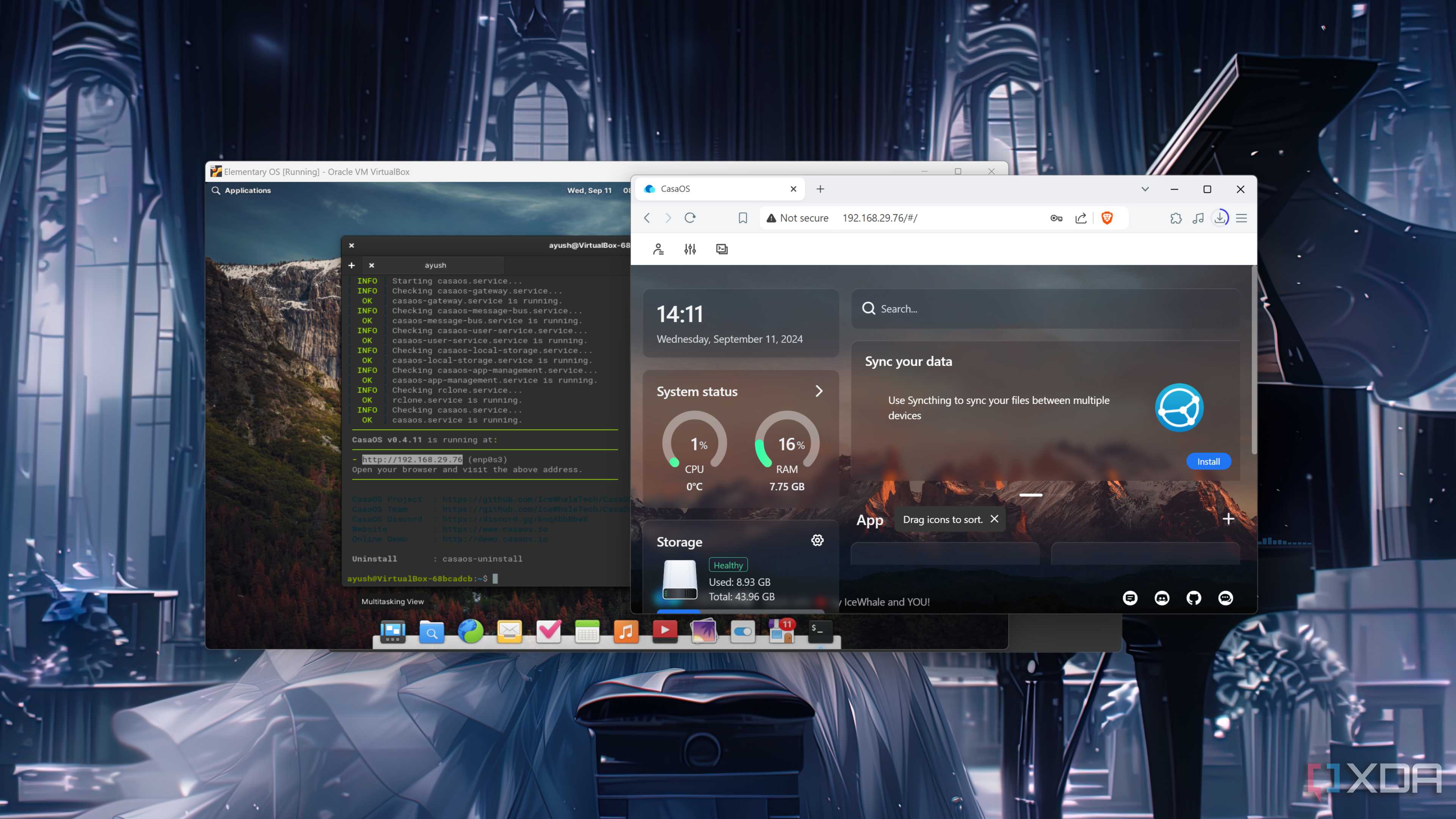 Accessing the CasaOS web UI from a PC