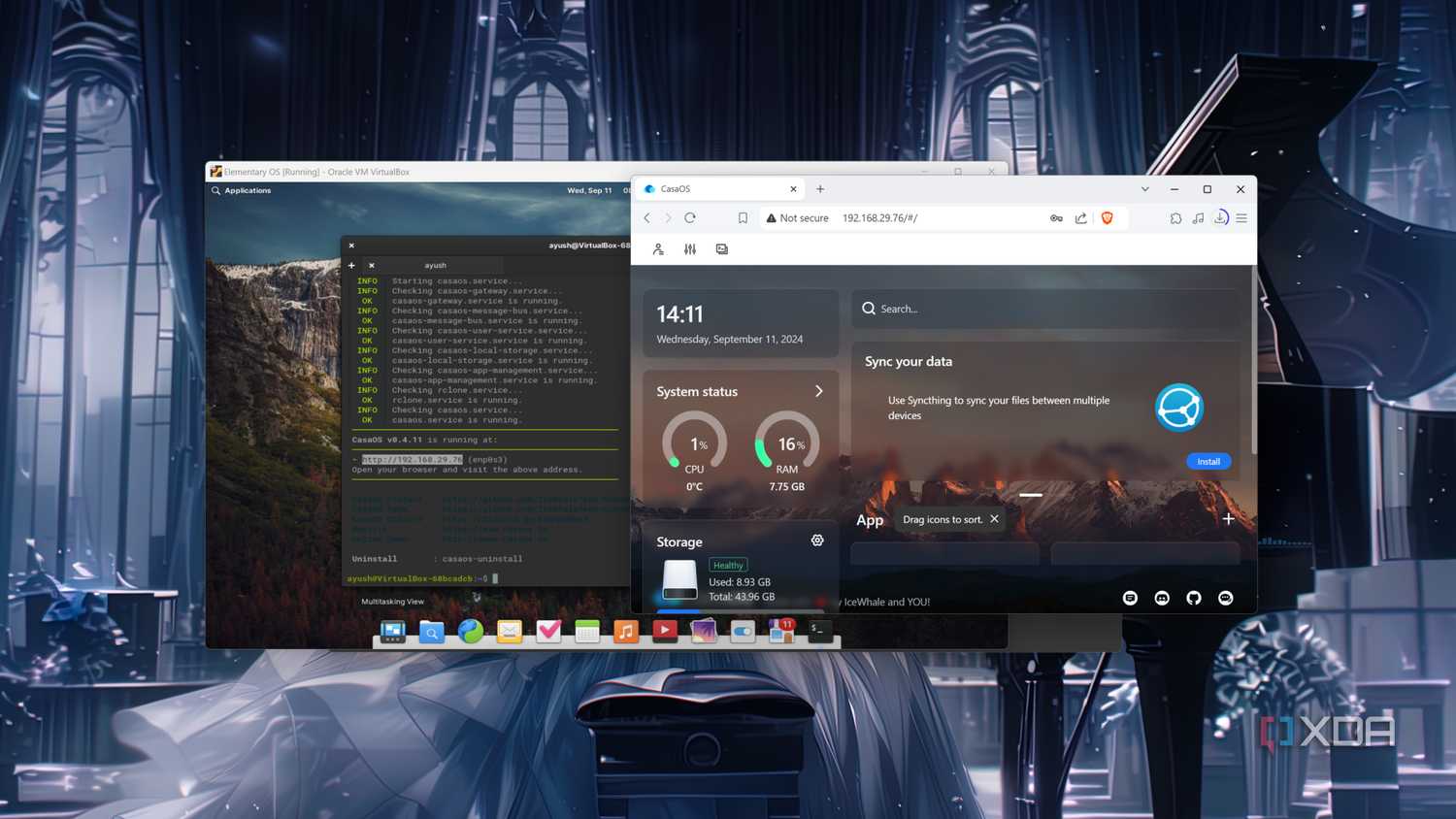 Accessing the CasaOS web UI from a PC
