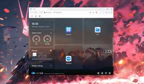 The CasaOS web UI