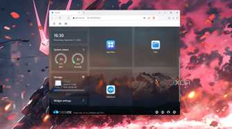 The CasaOS web UI