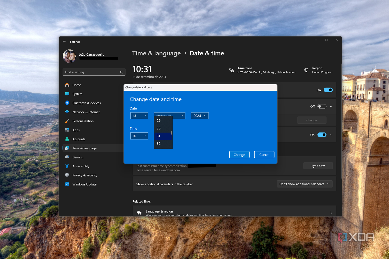 How to change your time zone in Windows 11 when you're traveling